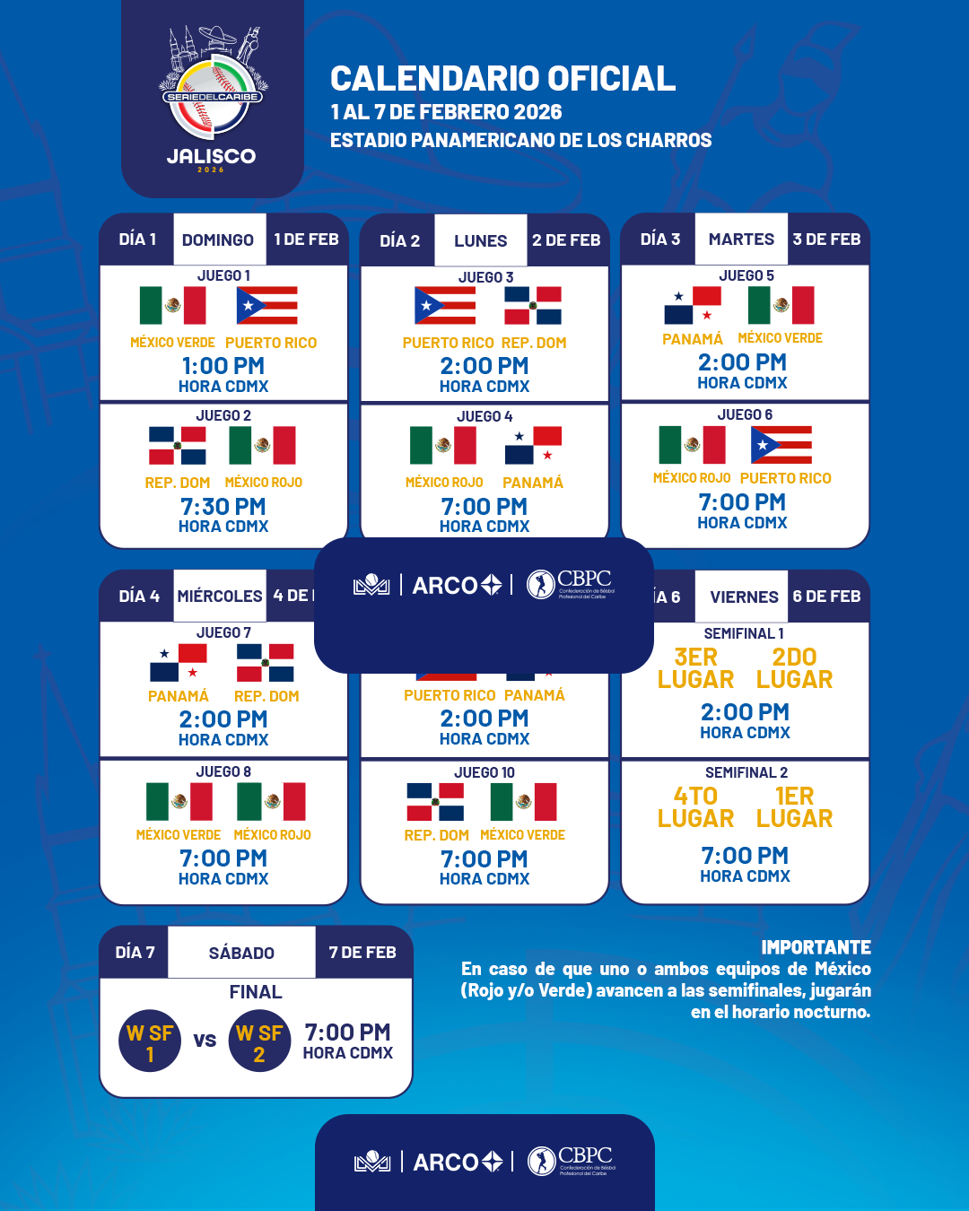 ¡Listo el calendario de la Serie del Caribe Jalisco 2026!